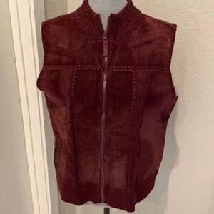 Suede Sweater Vest 